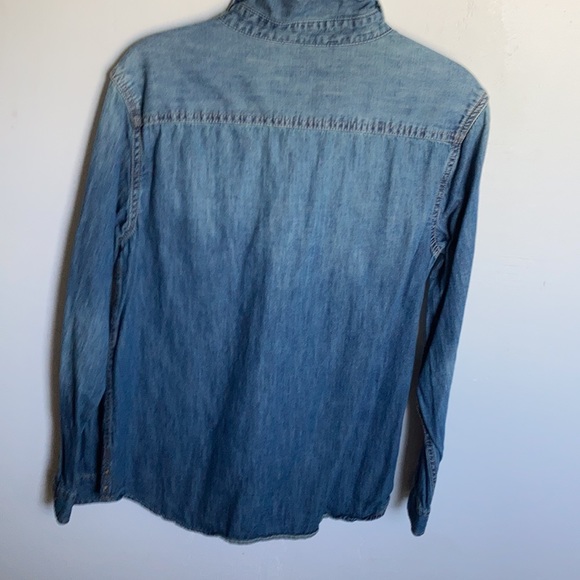 Kids Blue Jean button down  XL/16 - Picture 4 of 4